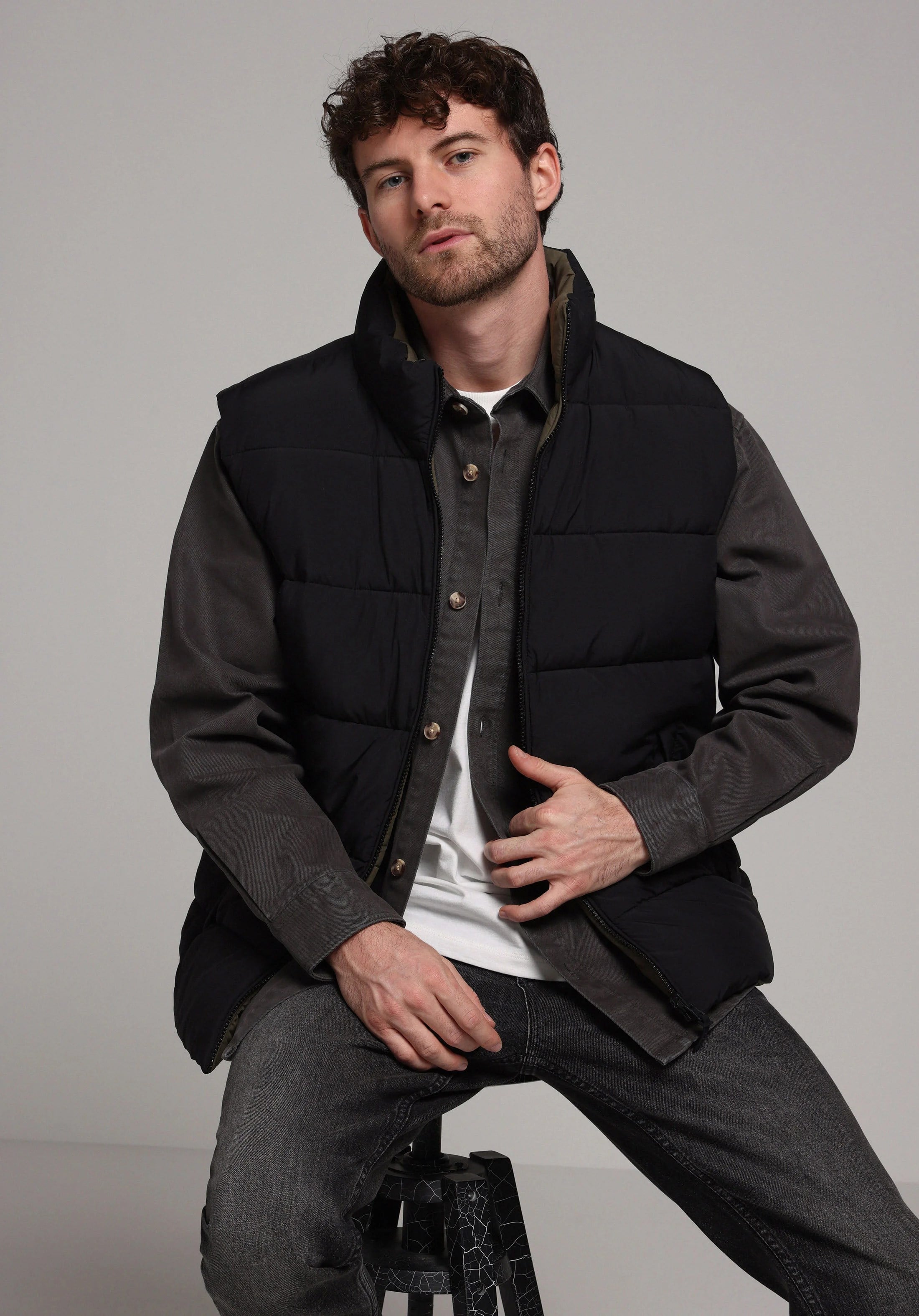 DOKUMA DIŞ ERKEK YELEK Regular Fit