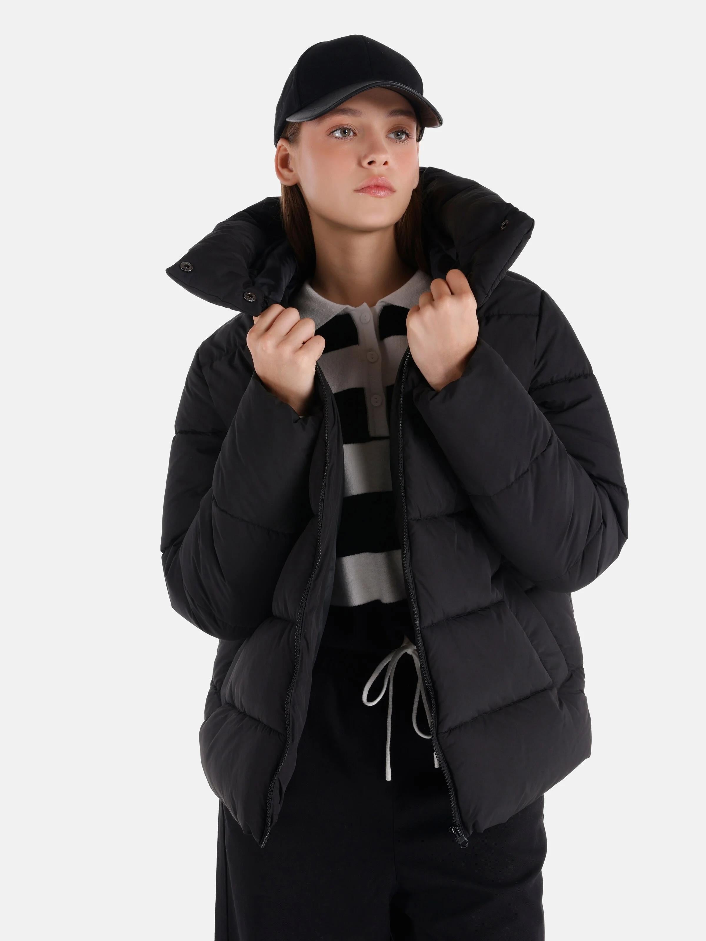 DOKUMA DIŞ KADIN MONT Regular Fit