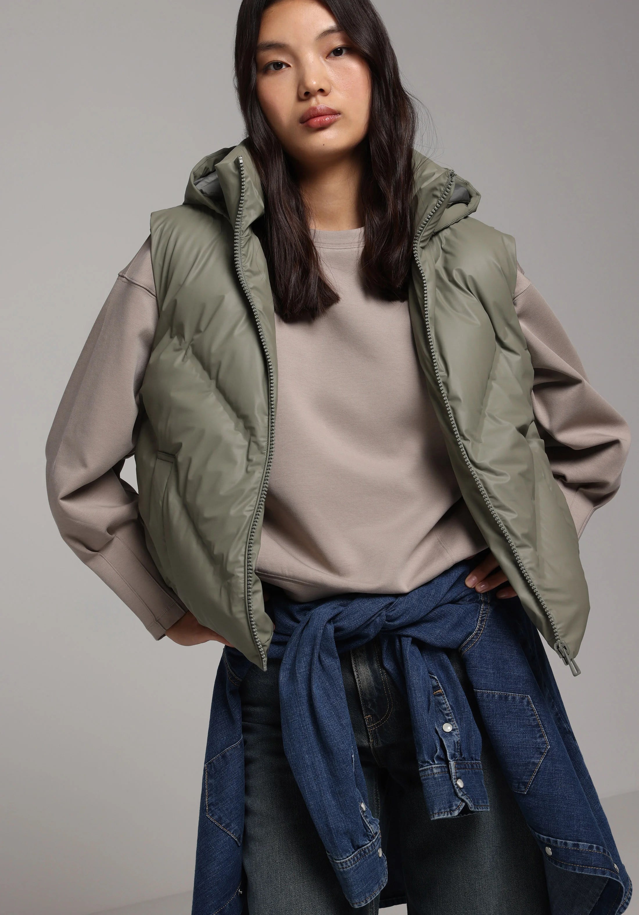 DOKUMA DIŞ KADIN YELEK Regular Fit