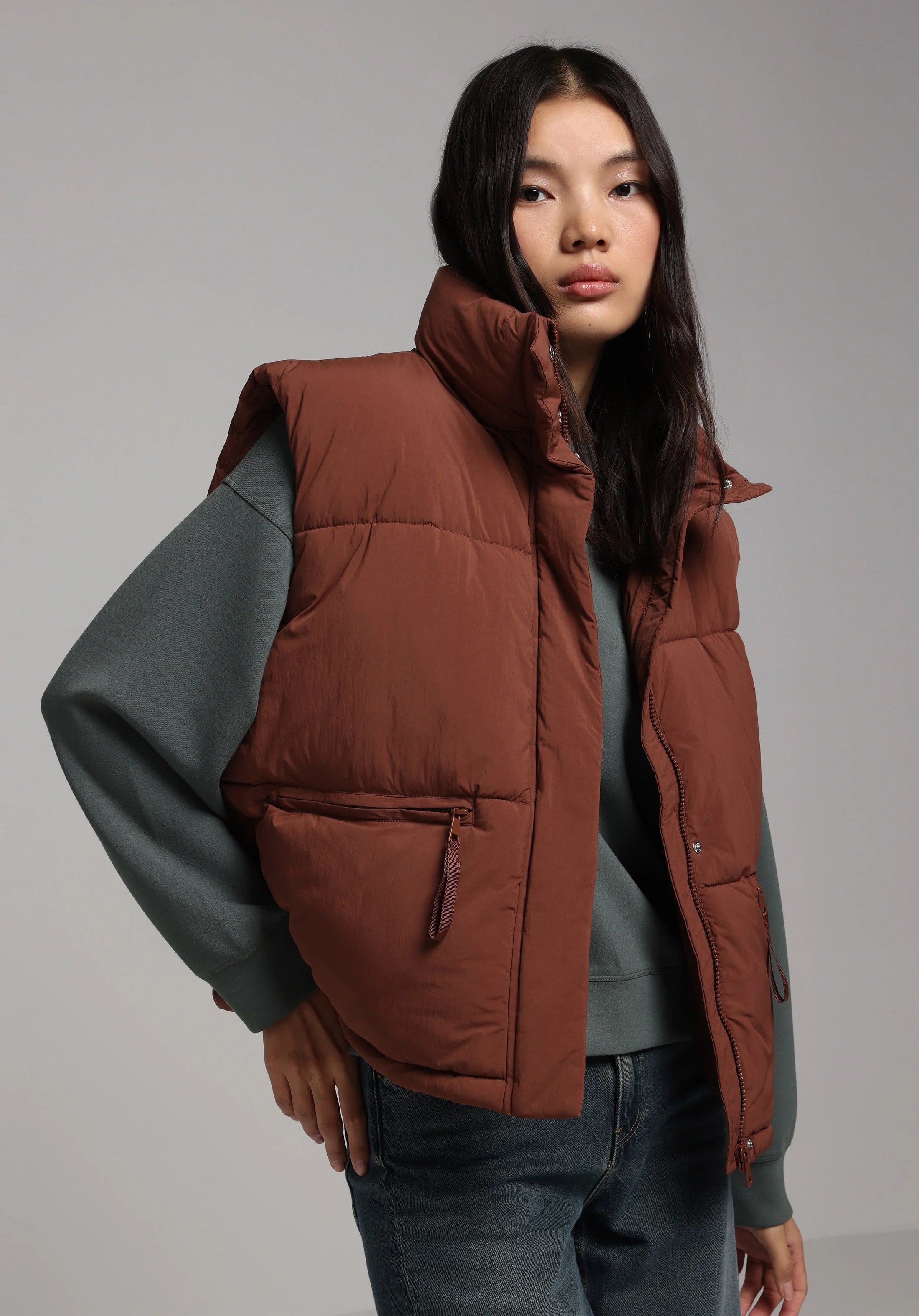 DOKUMA DIŞ KADIN YELEK Regular Fit