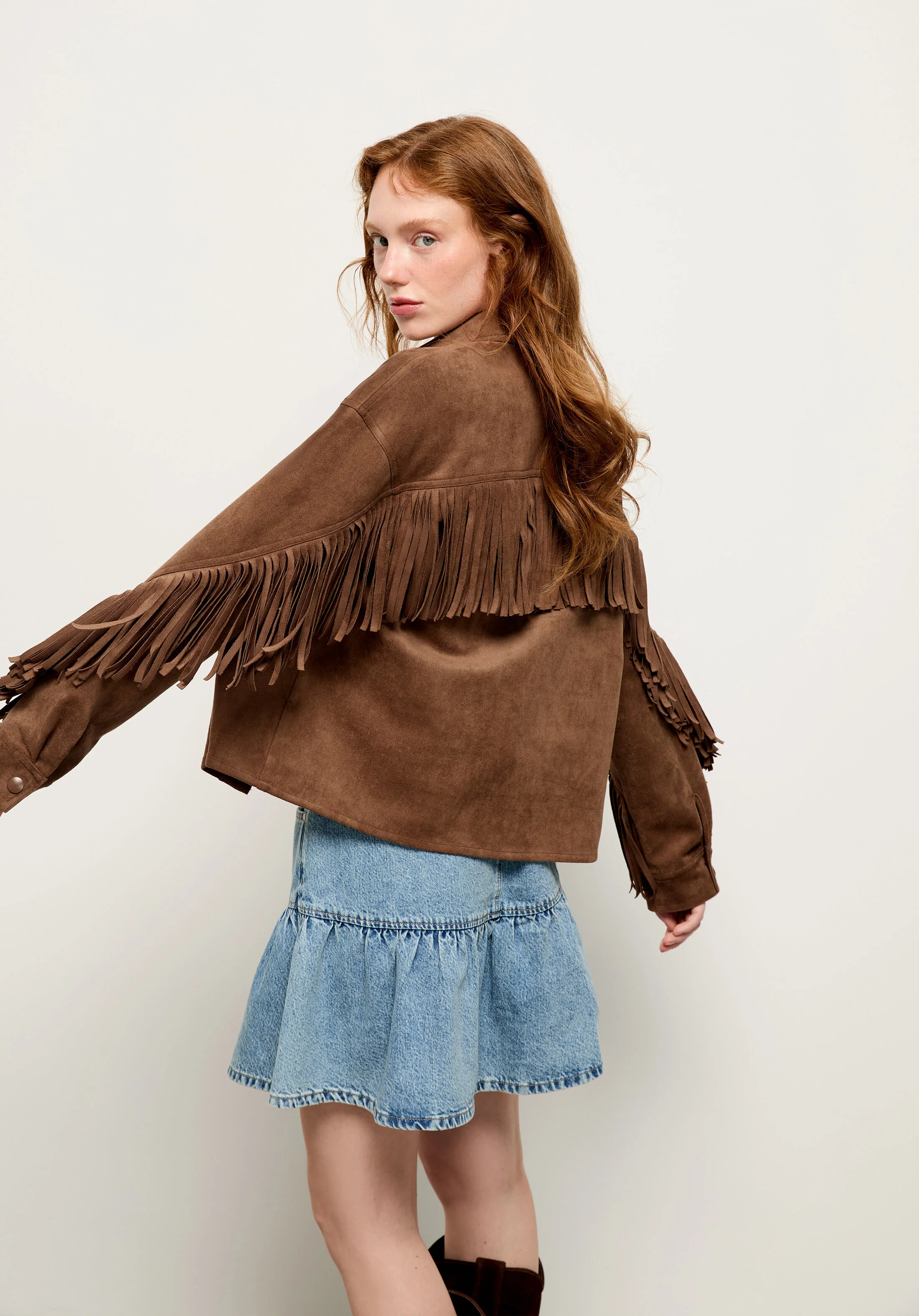 DOKUMA ÜST KADIN CEKET Regular Fit