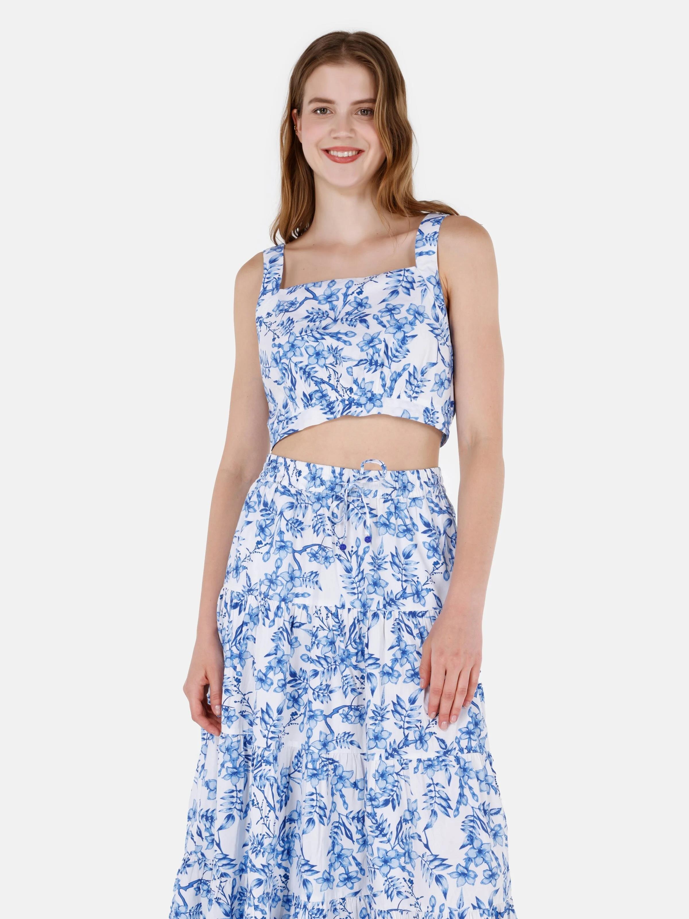 DOKUMA ÜST KADIN KISA KOL GÖMLEK Slim Fit