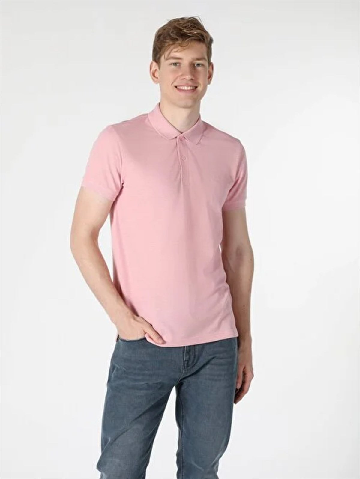 ÖRME ERKEK POLO YAKA KISA KOL T-SHIRT Classic Fit