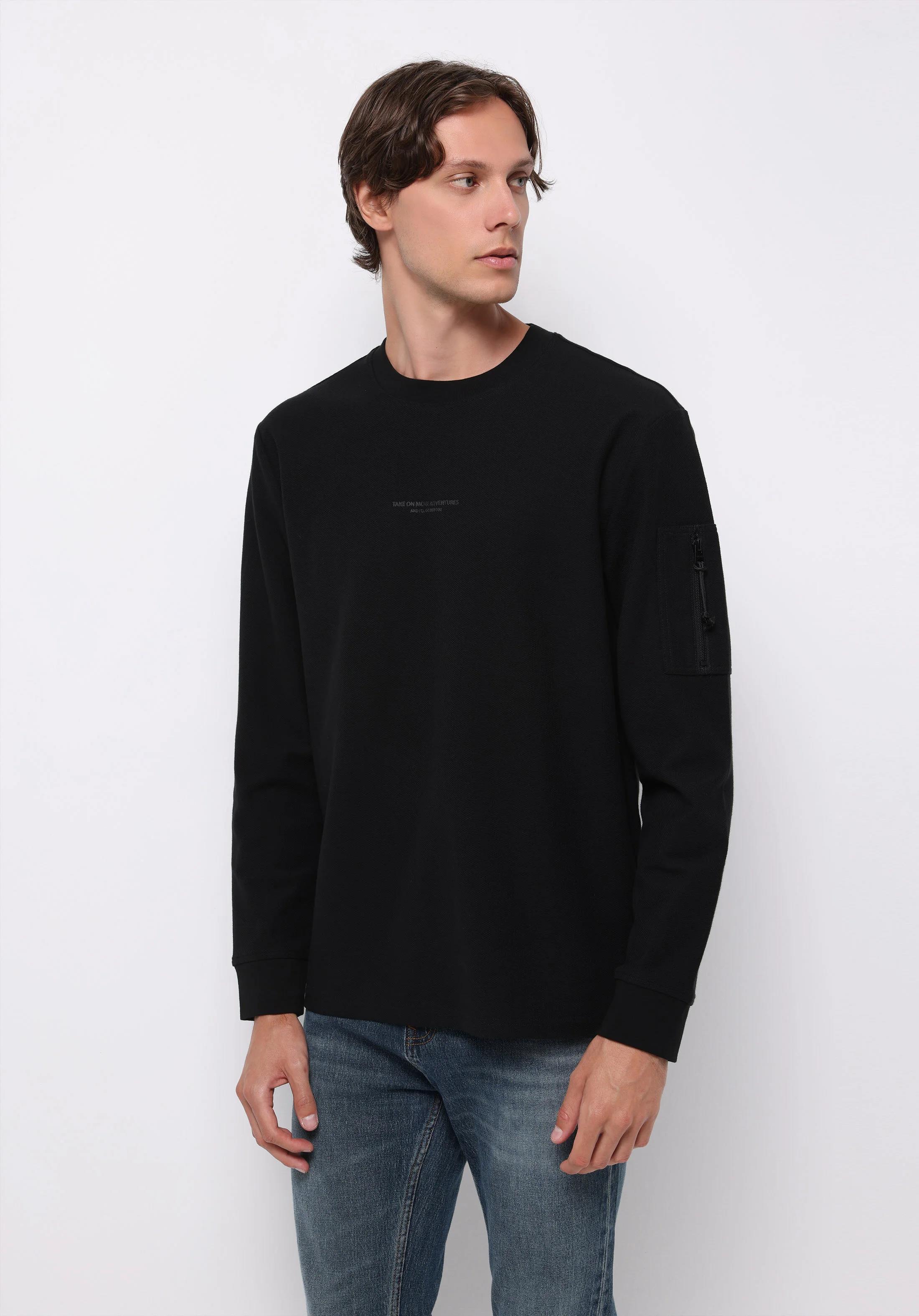 ÖRME ERKEK UZUN KOL T-SHIRT Comfort Fit