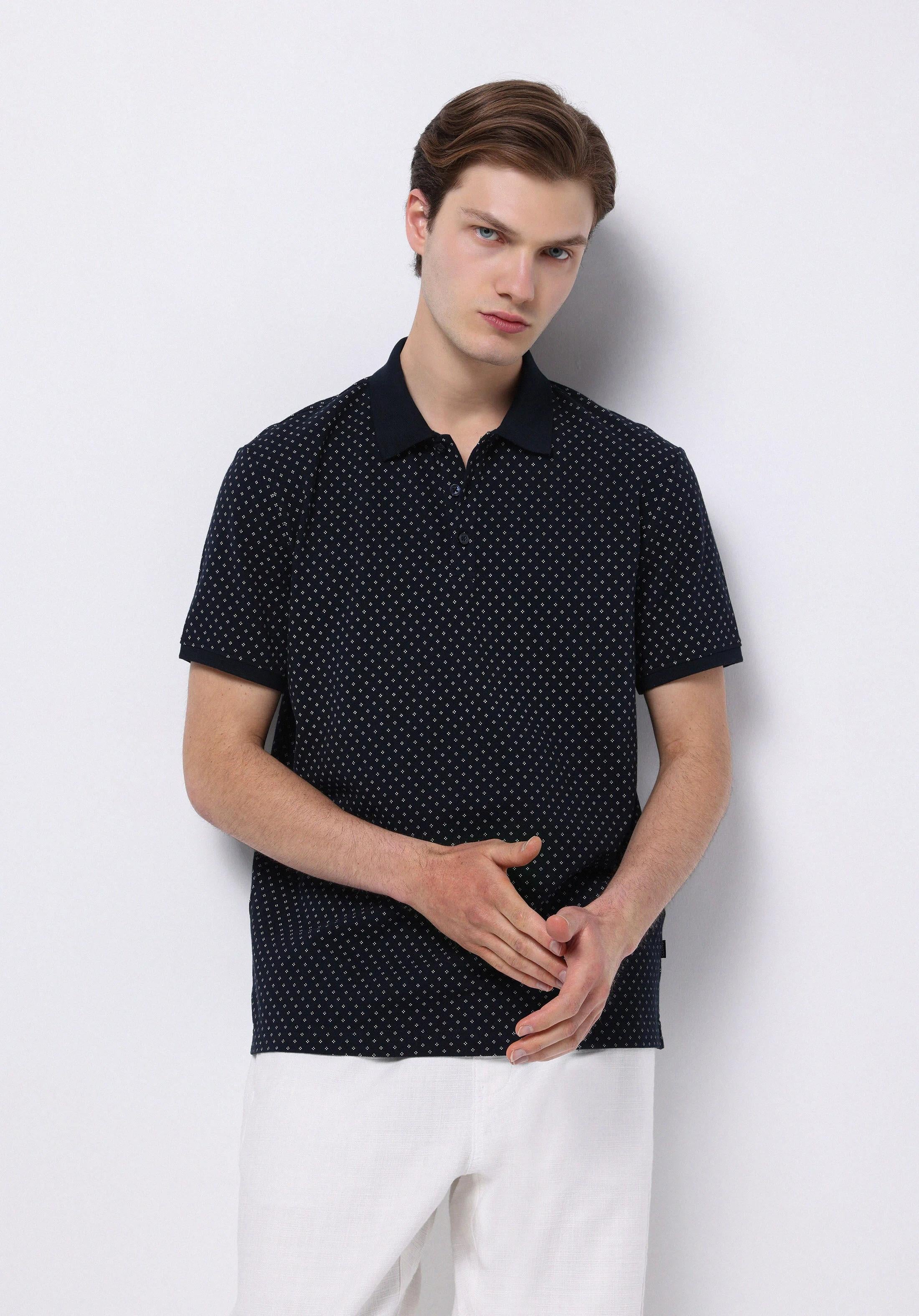 ÖRME ERKEK YAKALI KISA KOL T-SHIRT Regular Fit
