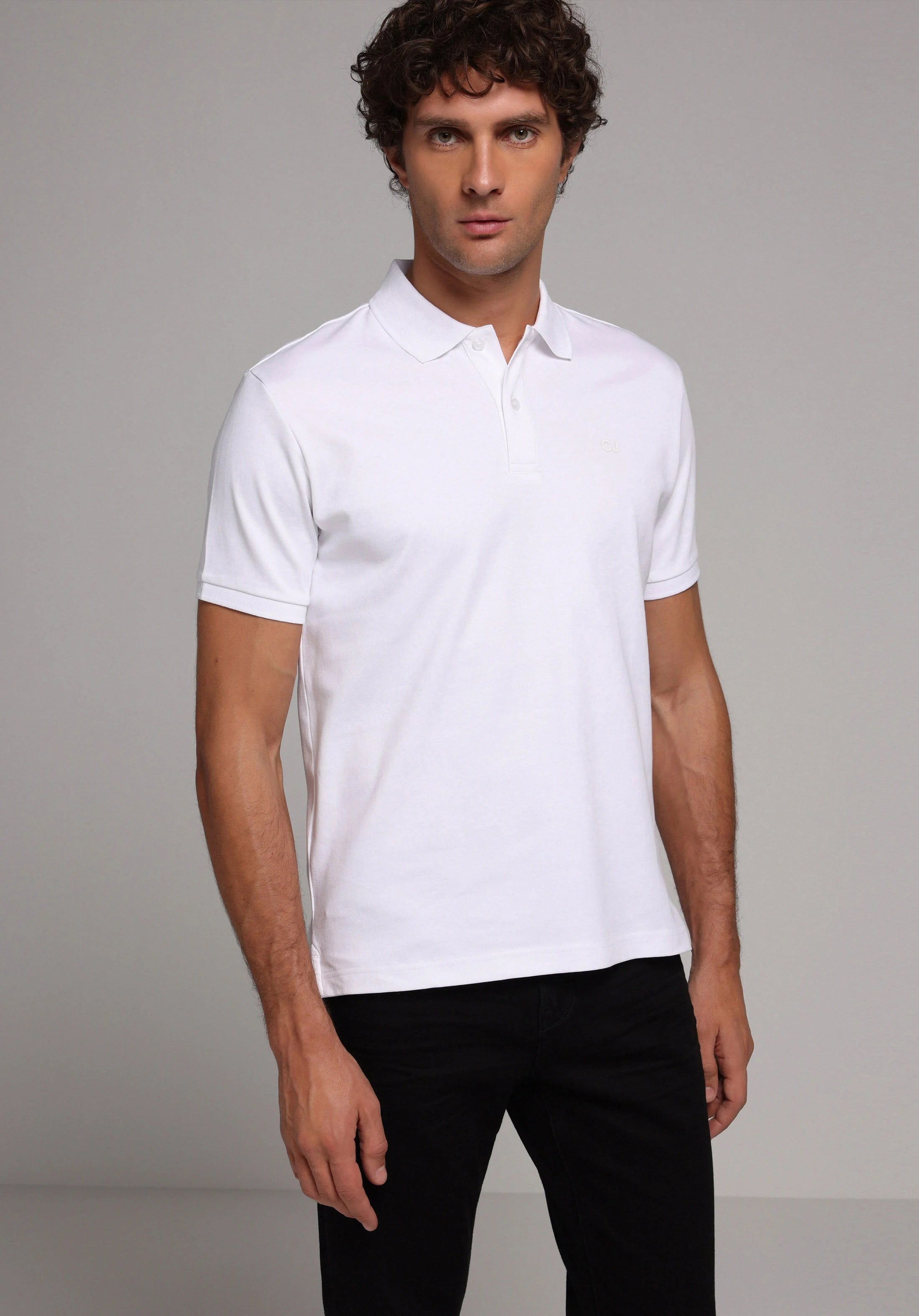 ÖRME ERKEK YAKALI KISA KOL T-SHIRT Regular Fit