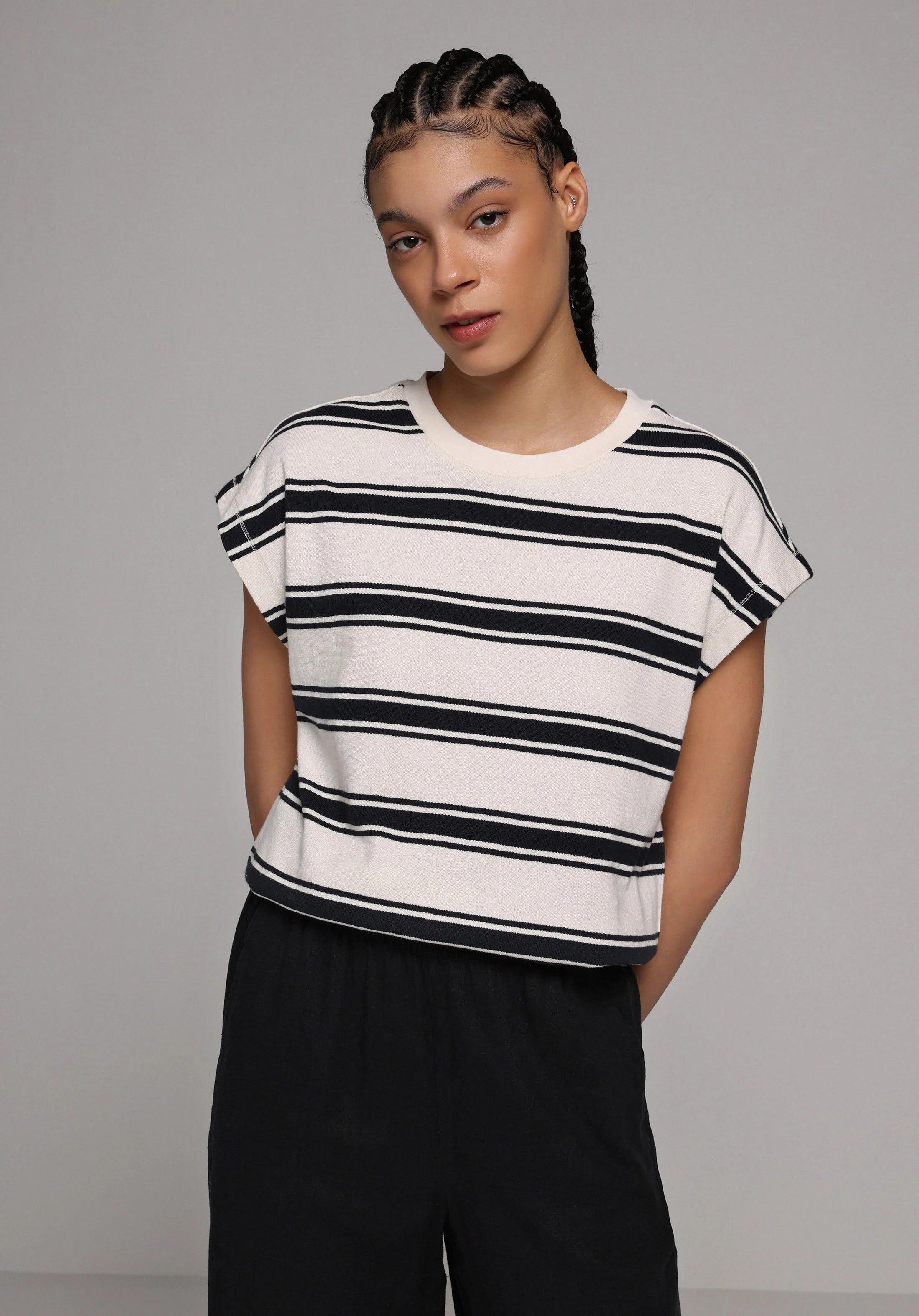 ÖRME KADIN KISA KOL BLUZ Regular Fit