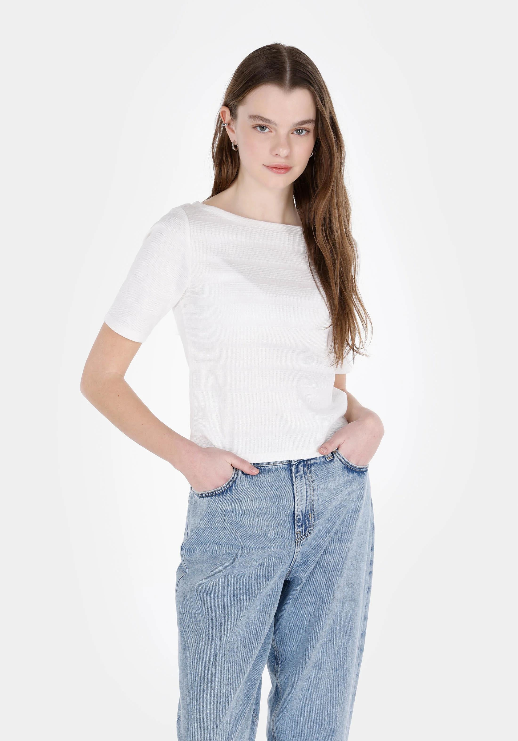 ÖRME KADIN KISA KOL BLUZ Slim Fit