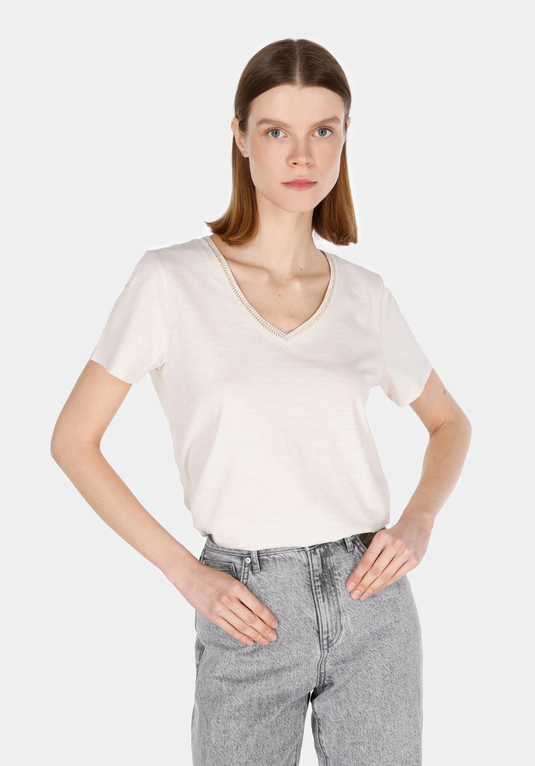 ÖRME KADIN KISA KOL T-SHIRT Regular Fit