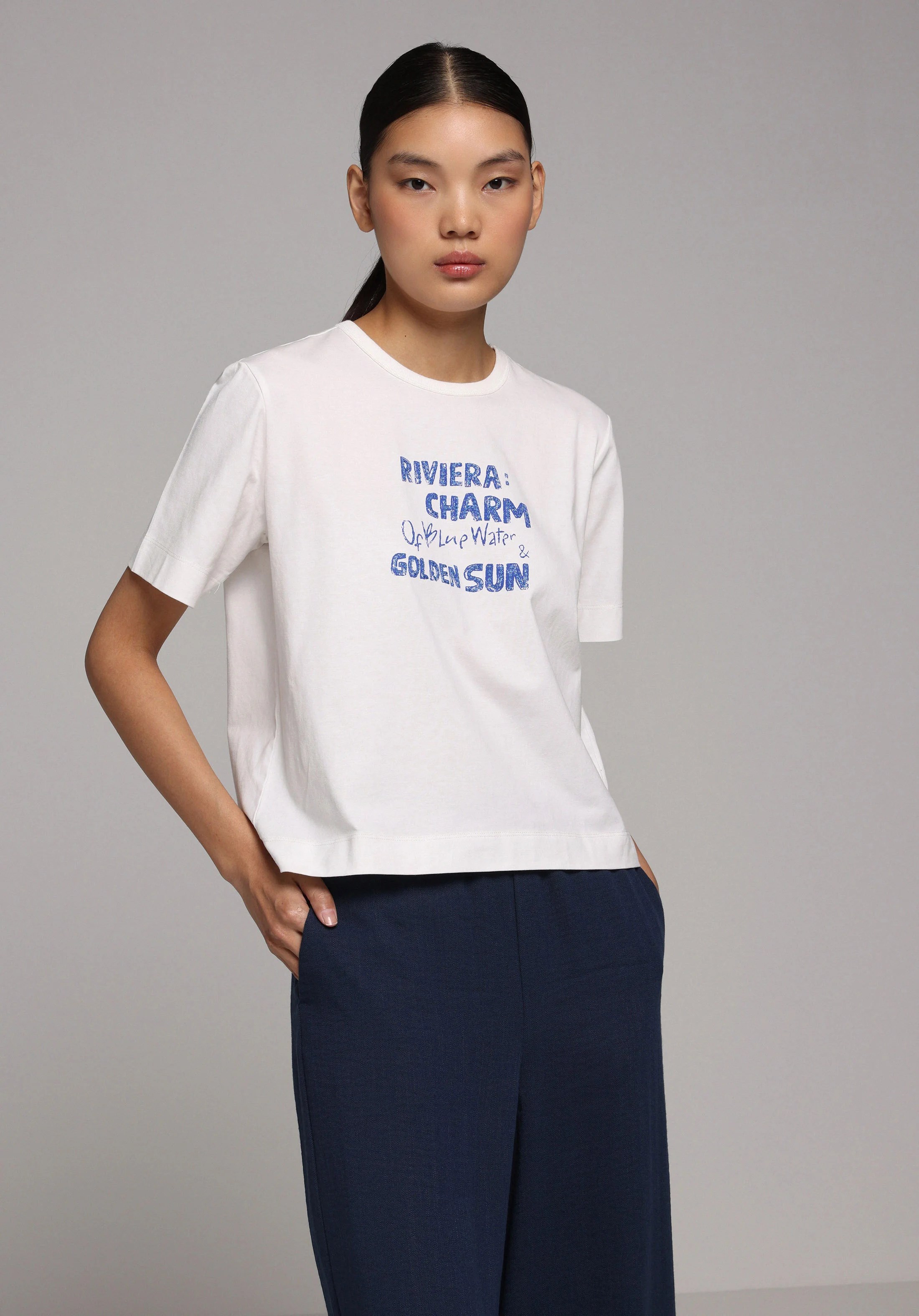 ÖRME KADIN KISA KOL T-SHIRT Regular Fit
