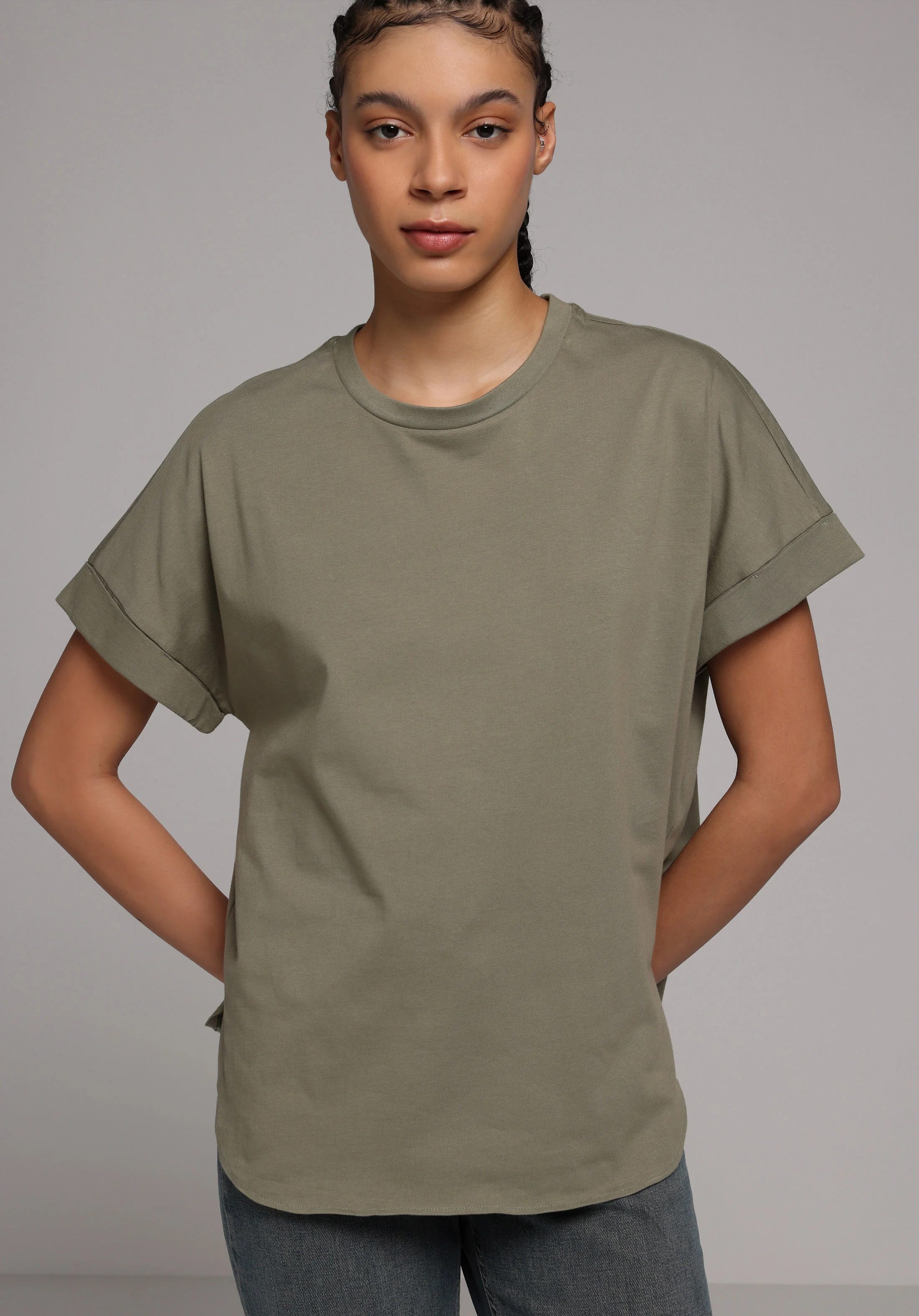 ÖRME KADIN KISA KOL T-SHIRT Regular Fit