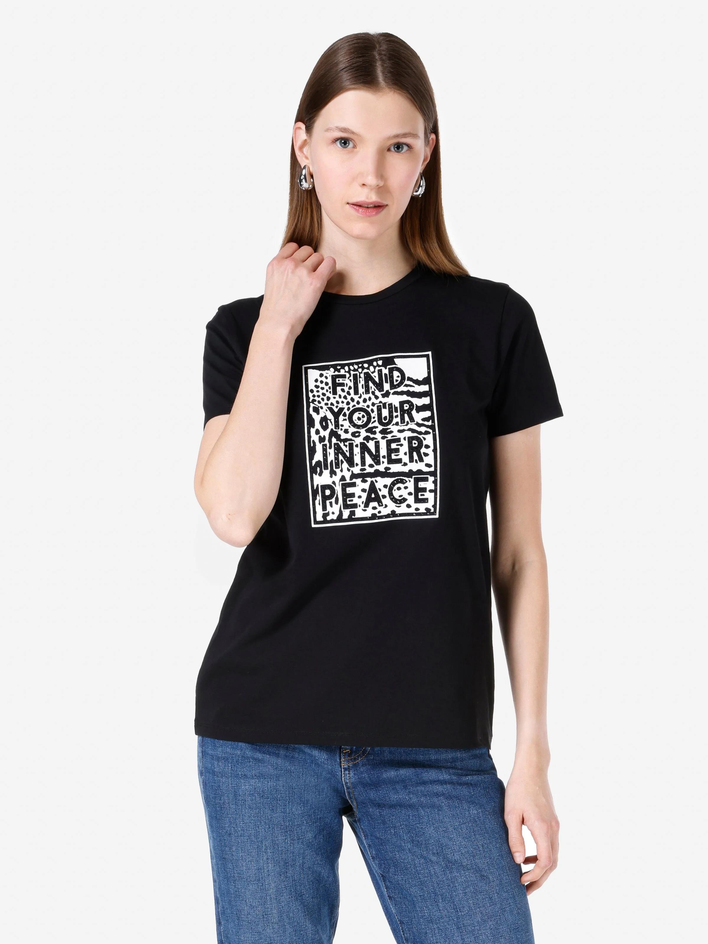 ÖRME KADIN KISA KOL T-SHIRT Regular Fit