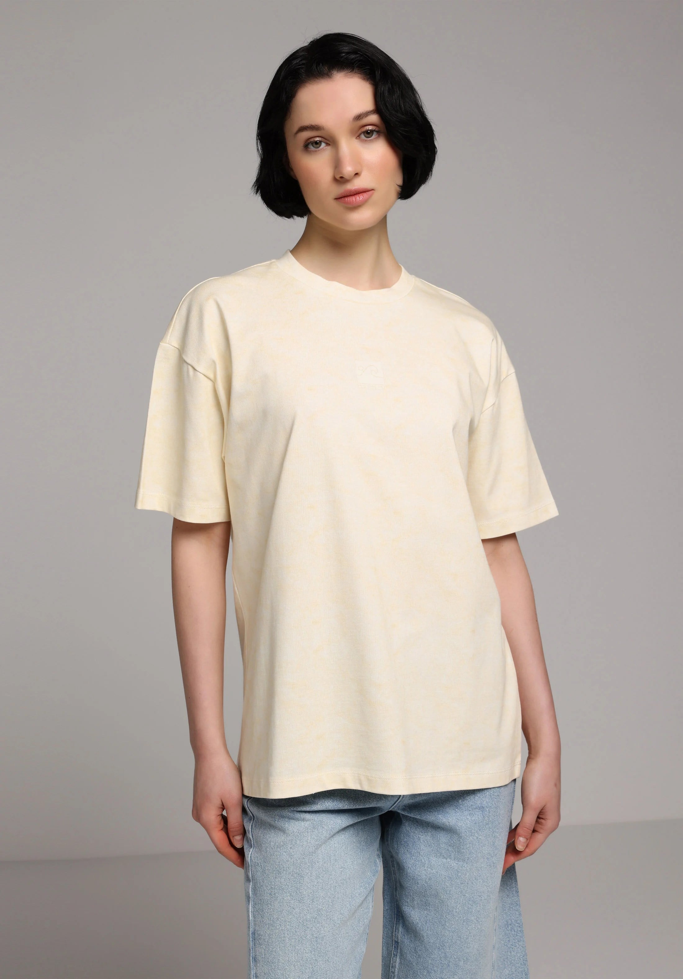 ÖRME KADIN KISA KOL T-SHIRT Relax Fit