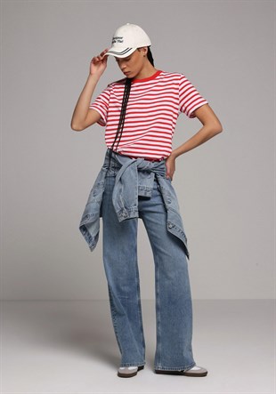 DENIM KADIN JEAN PANTOLON 970 BERRY Regular Fit