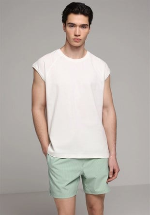 DOKUMA ALT ERKEK YÜZME ŞORT Slim Fit