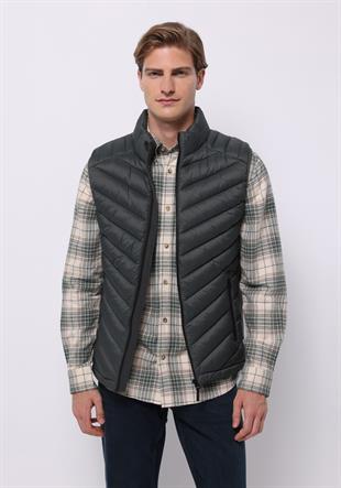 DOKUMA DIŞ ERKEK YELEK Slim Fit
