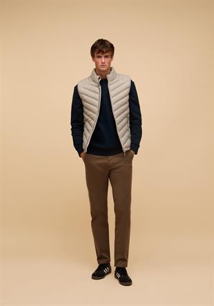 DOKUMA DIŞ ERKEK YELEK Slim Fit