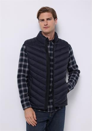 DOKUMA DIŞ ERKEK YELEK Slim Fit