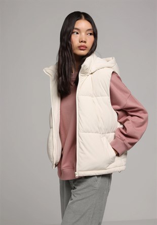 DOKUMA DIŞ KADIN YELEK Regular Fit