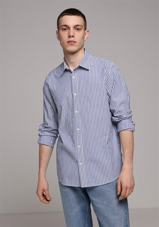 DOKUMA ÜST ERKEK UZUN KOL GÖMLEK Regular Fit