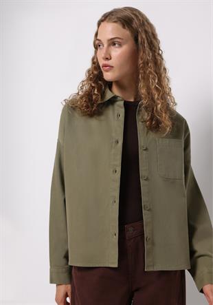 DOKUMA ÜST KADIN UZUN KOL GÖMLEK Relax Fit