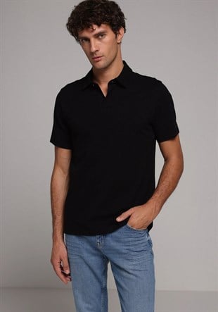 ÖRME ERKEK YAKALI KISA KOL T-SHIRT Regular Fit