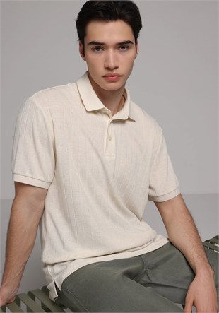 ÖRME ERKEK YAKALI KISA KOL T-SHIRT Regular Fit
