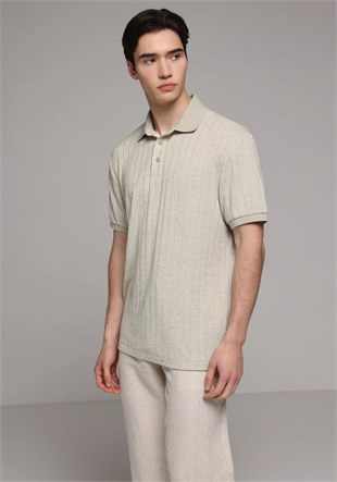 ÖRME ERKEK YAKALI KISA KOL T-SHIRT Regular Fit