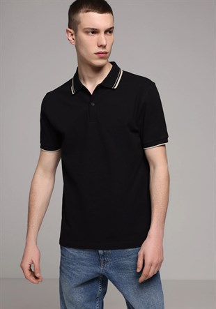 ÖRME ERKEK YAKALI KISA KOL T-SHIRT Regular Fit