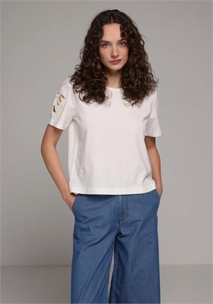 ÖRME KADIN KISA KOL BLUZ Regular Fit