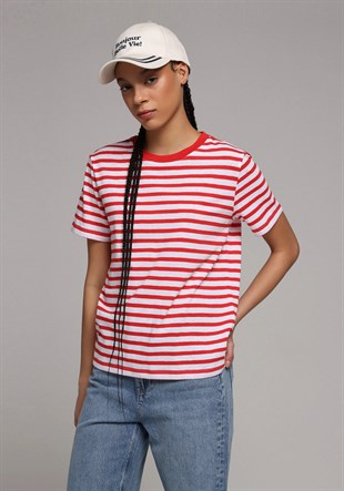 ÖRME KADIN KISA KOL T-SHIRT Regular Fit