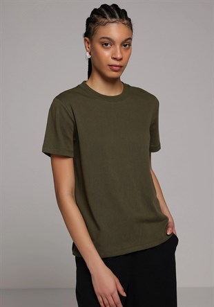 ÖRME KADIN KISA KOL T-SHIRT Regular Fit