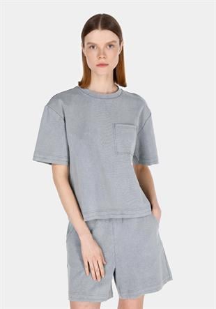 ÖRME KADIN KISA KOL T-SHIRT Regular Fit