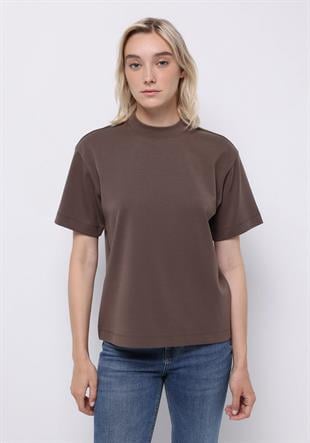 ÖRME KADIN KISA KOL T-SHIRT Regular Fit