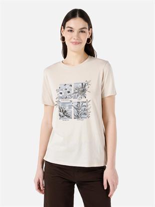 ÖRME KADIN KISA KOL T-SHIRT Regular Fit