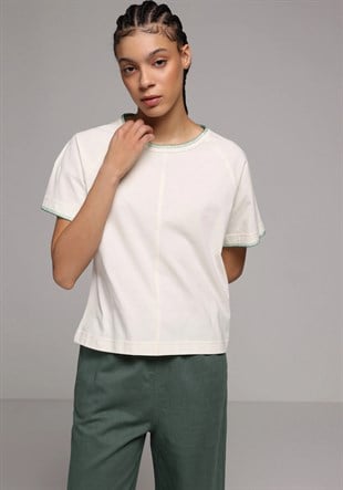 ÖRME KADIN KISA KOL T-SHIRT Regular Fit