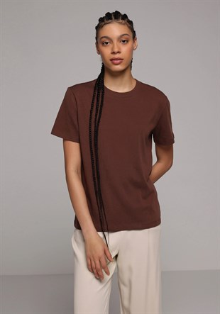 ÖRME KADIN KISA KOL T-SHIRT Regular Fit