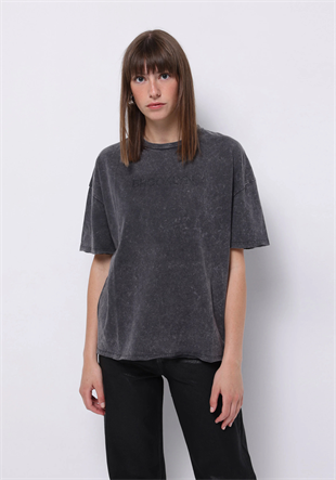ÖRME KADIN KISA KOL T-SHIRT Regular Fit