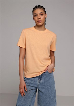 ÖRME KADIN KISA KOL T-SHIRT Regular Fit