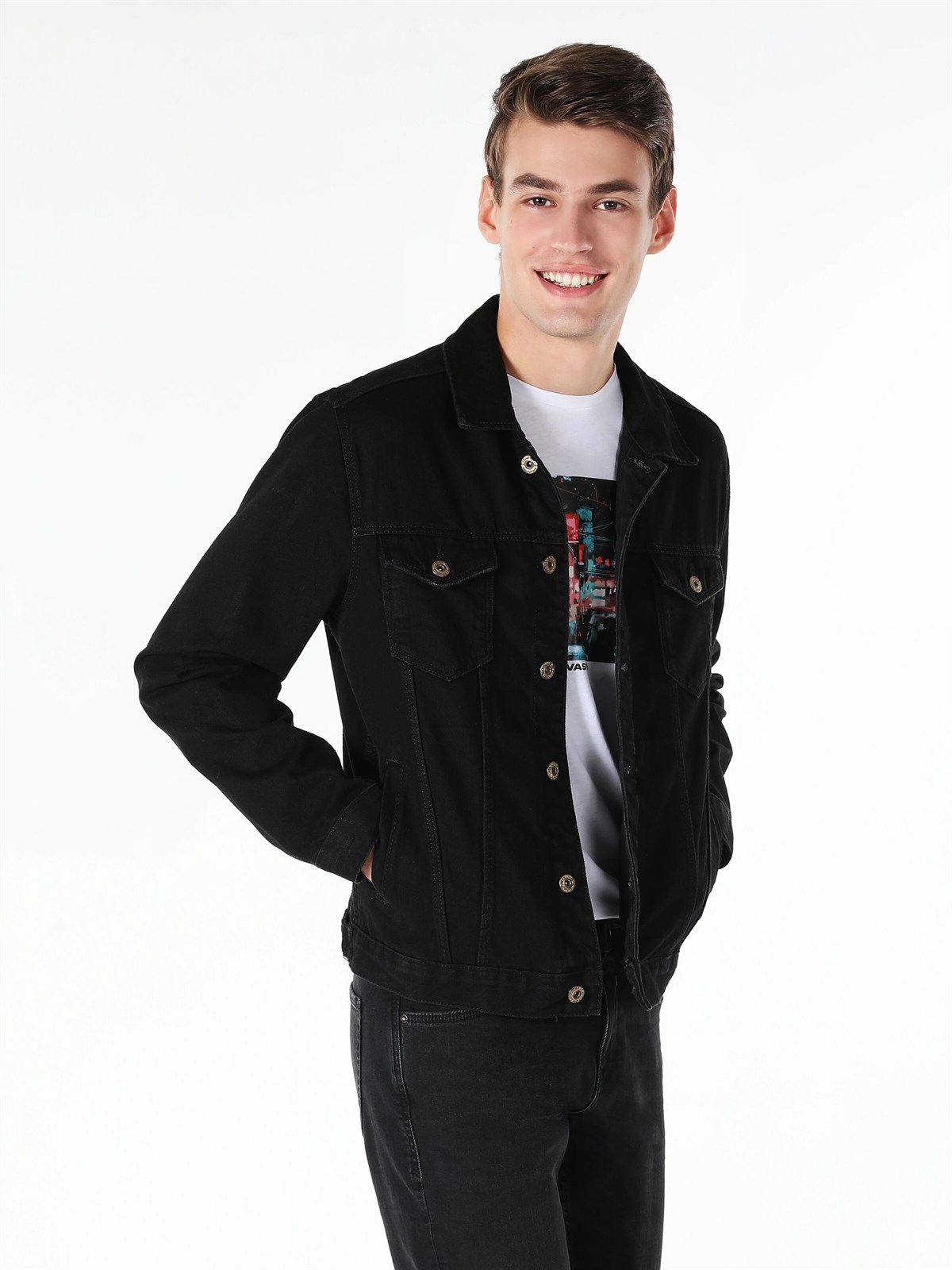 DENIM ERKEK CEKET 020 MICE Regular Fit