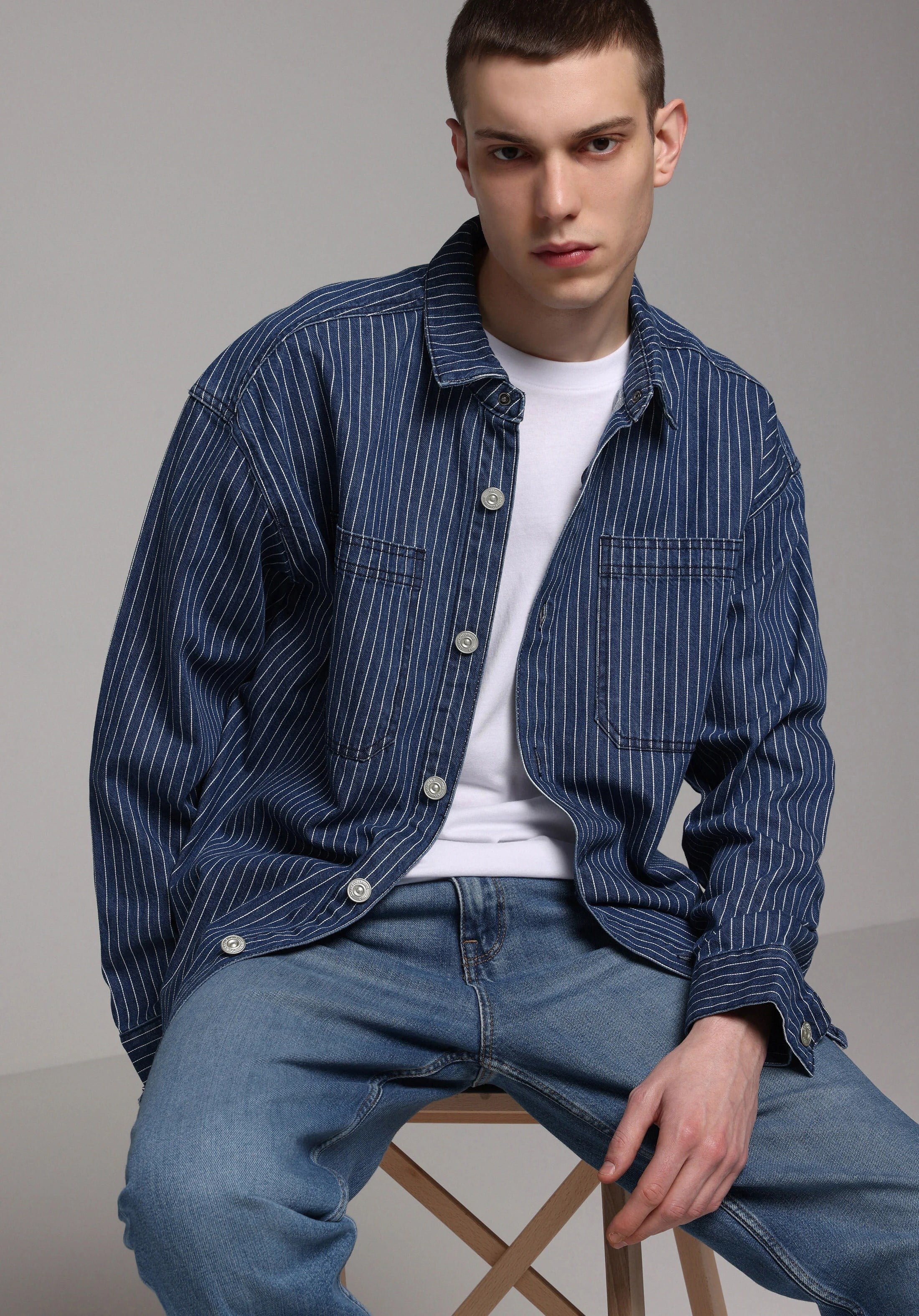 DENIM ERKEK SHACKET Oversize Fit