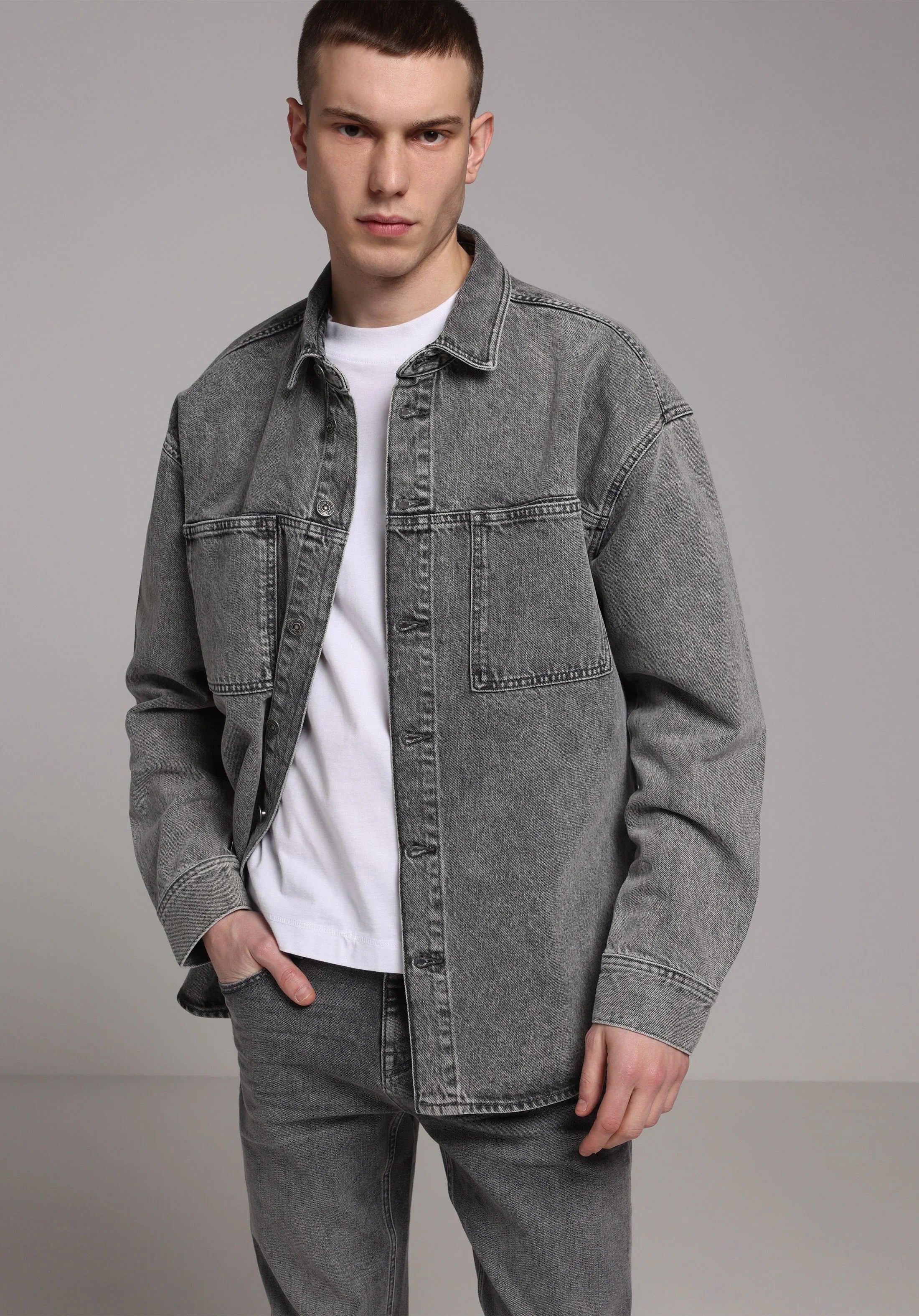 DENIM ERKEK SHACKET Oversize Fit