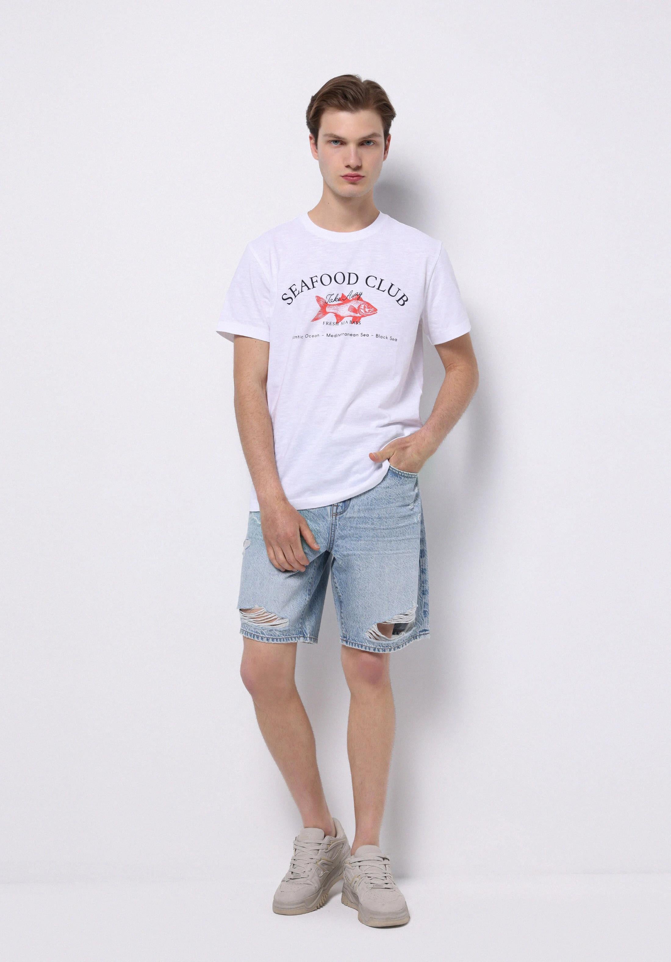 DENIM ERKEK ŞORT Loose Straight Fit