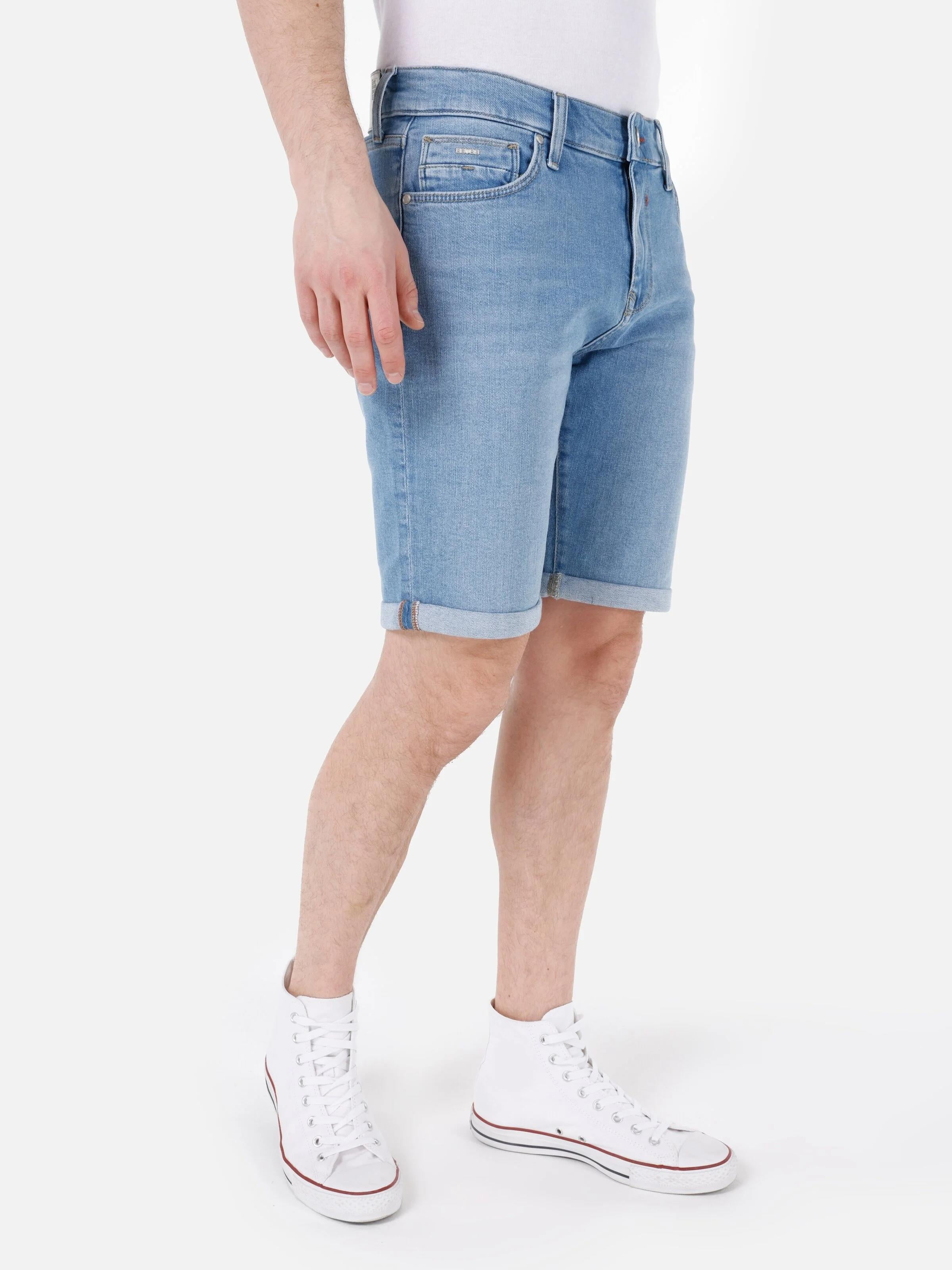 DENIM ERKEK ŞORT Slim Fit