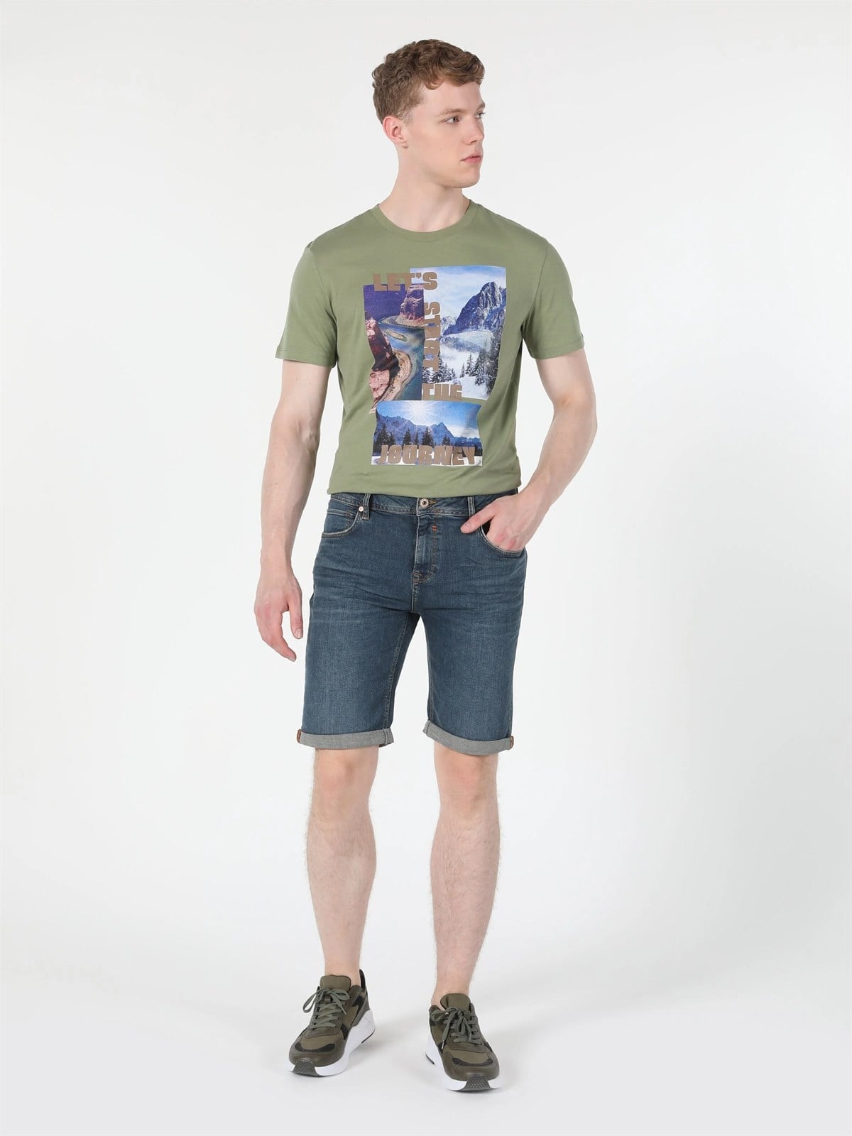 DENIM ERKEK ŞORT Straight Fit