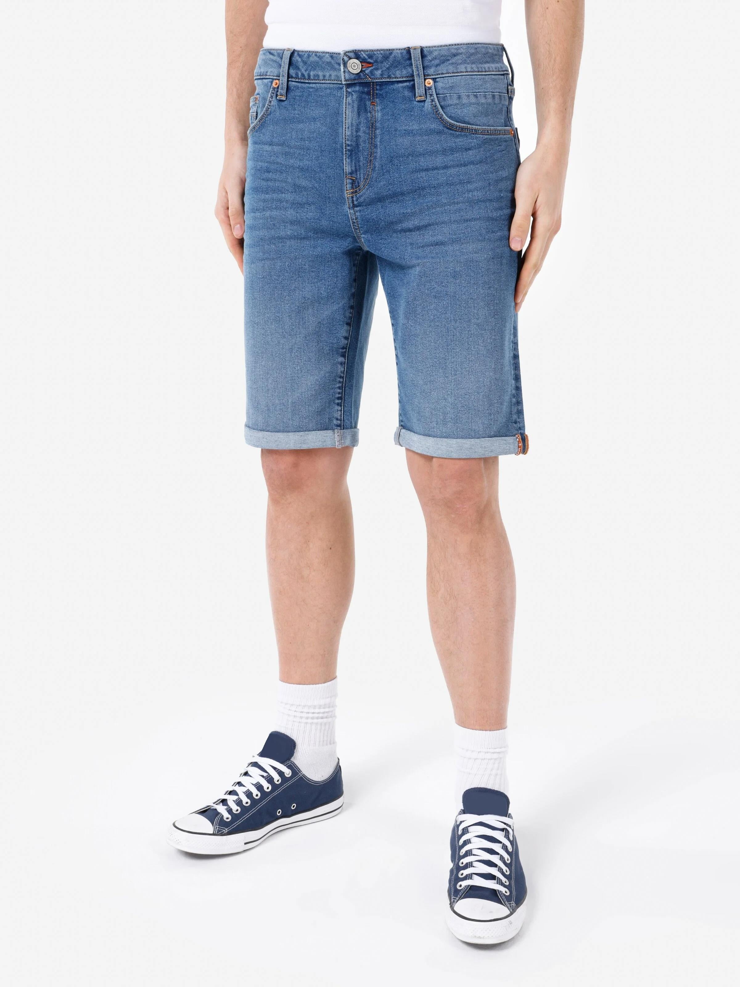 DENIM ERKEK ŞORT Straight Fit