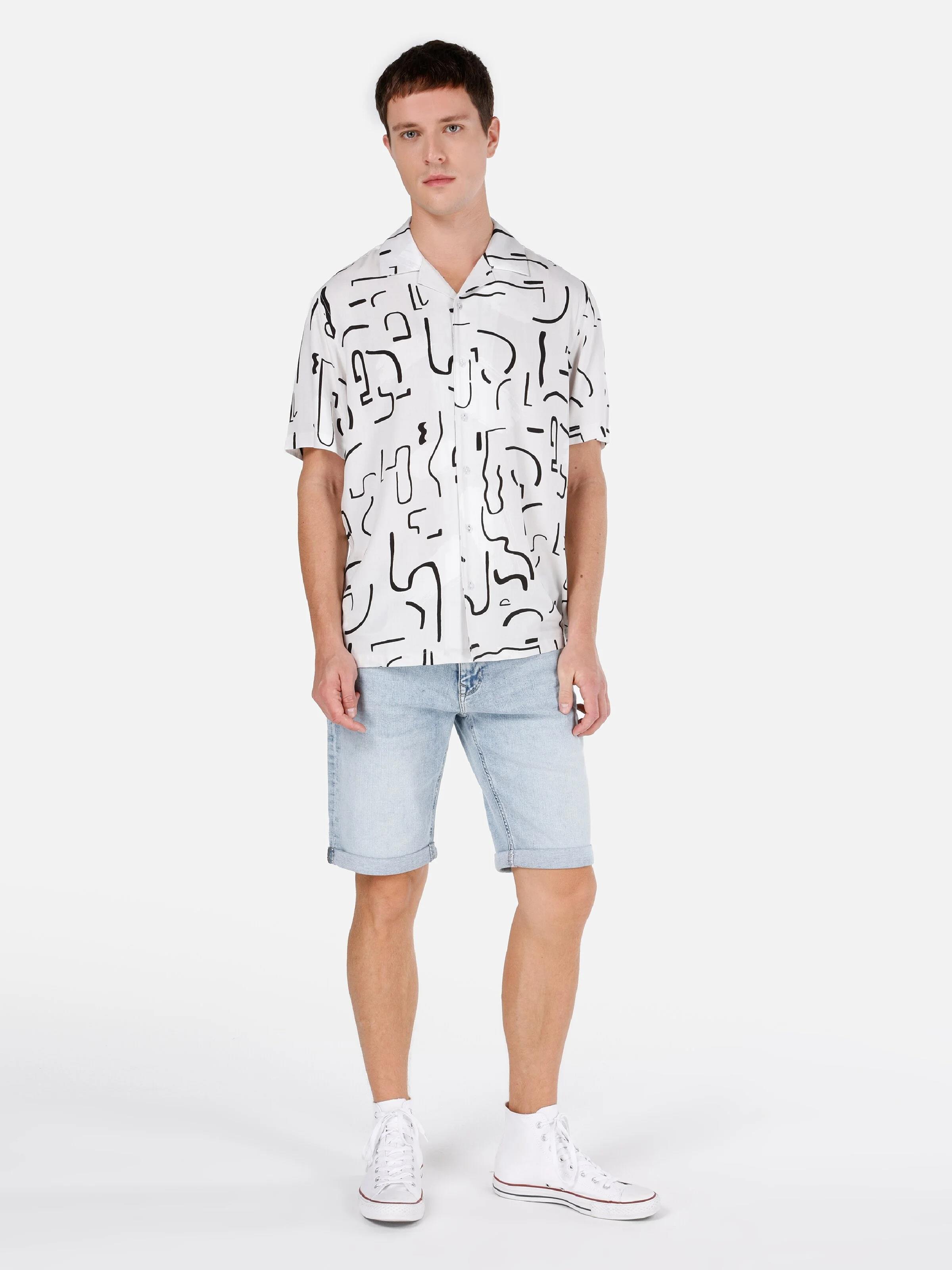 DENIM ERKEK ŞORT Straight Fit