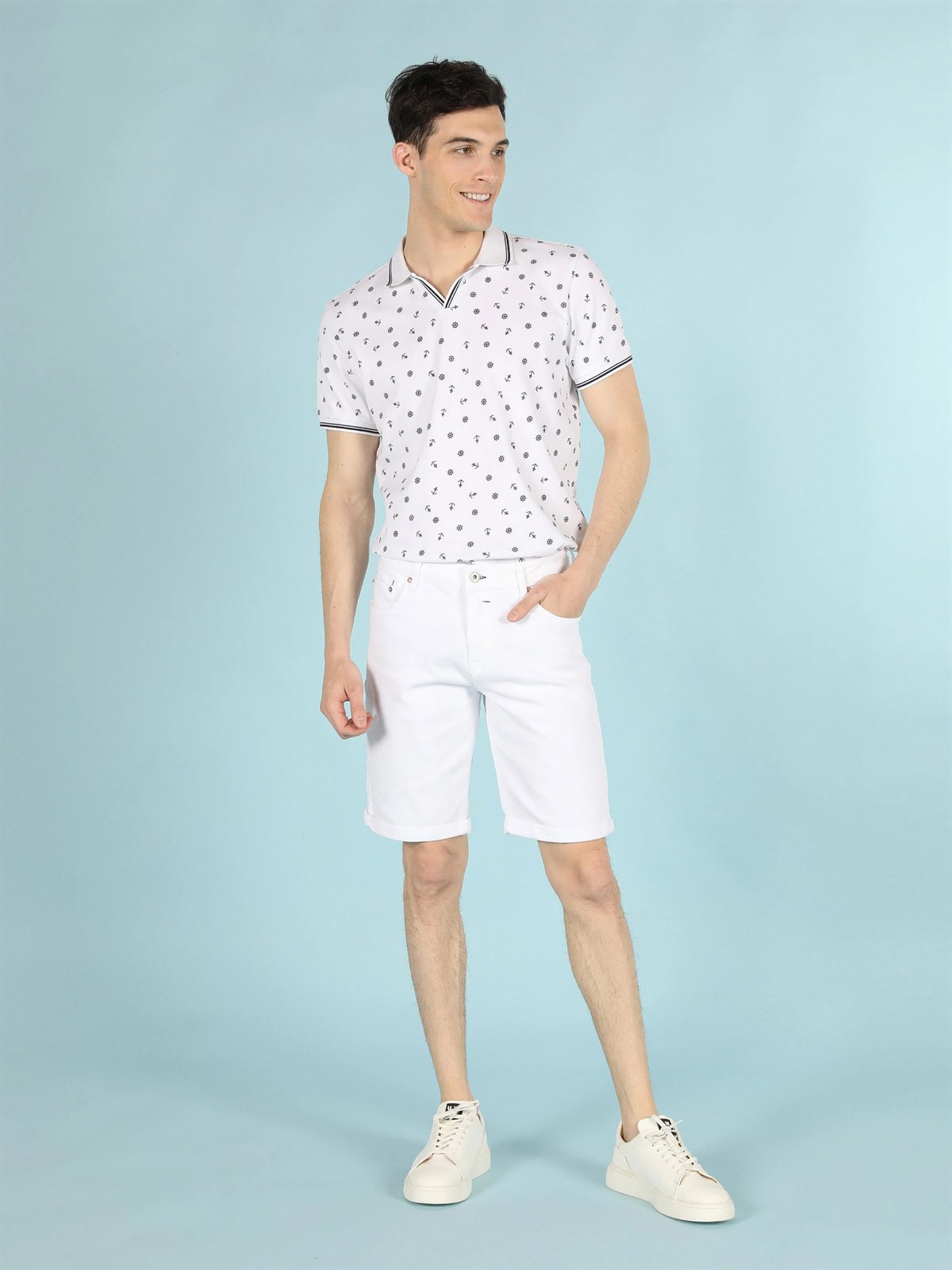 DENIM ERKEK ŞORT Straight Fit