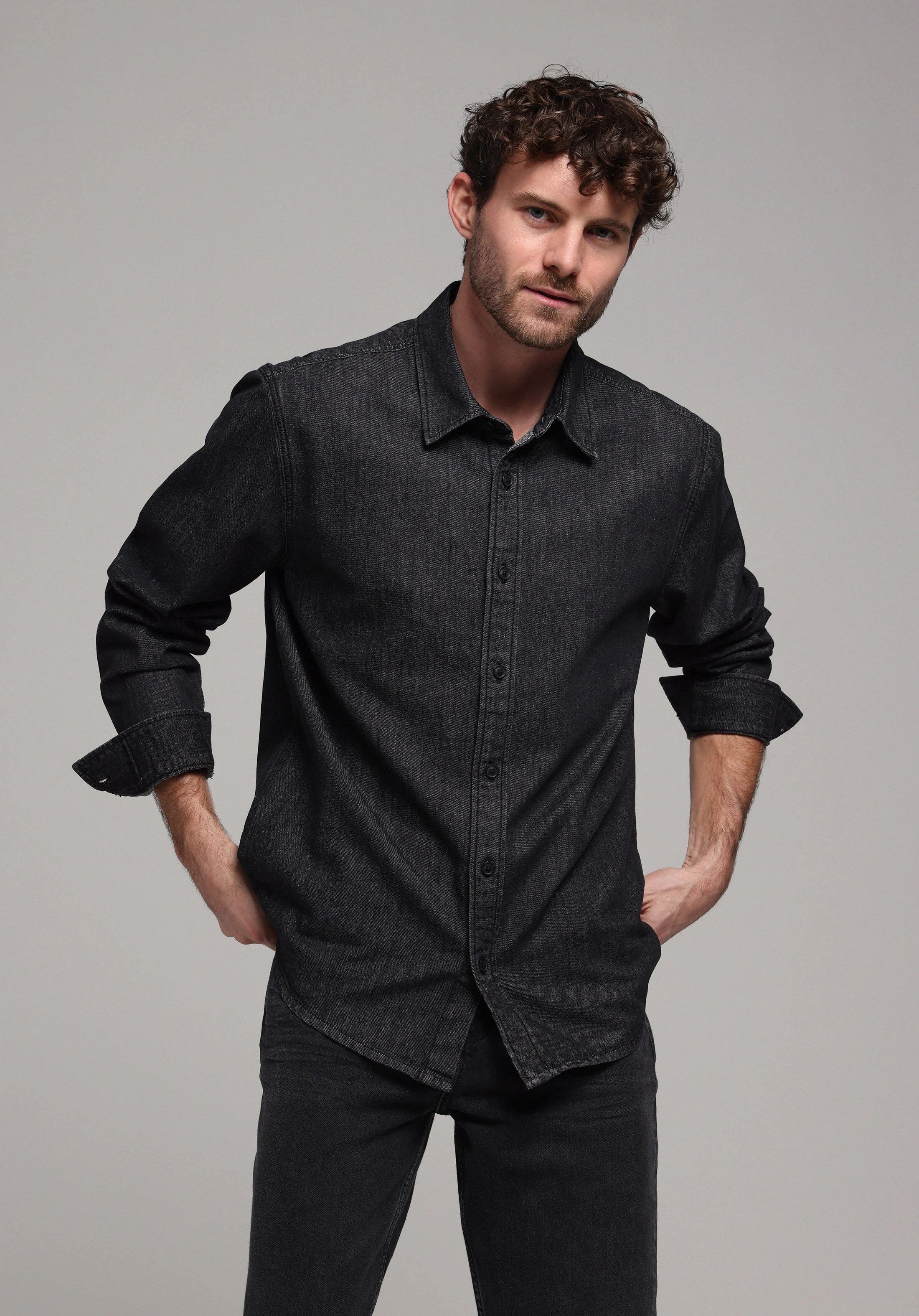 DENIM ERKEK UZUN KOL GÖMLEK 021 JOEL Regular Fit