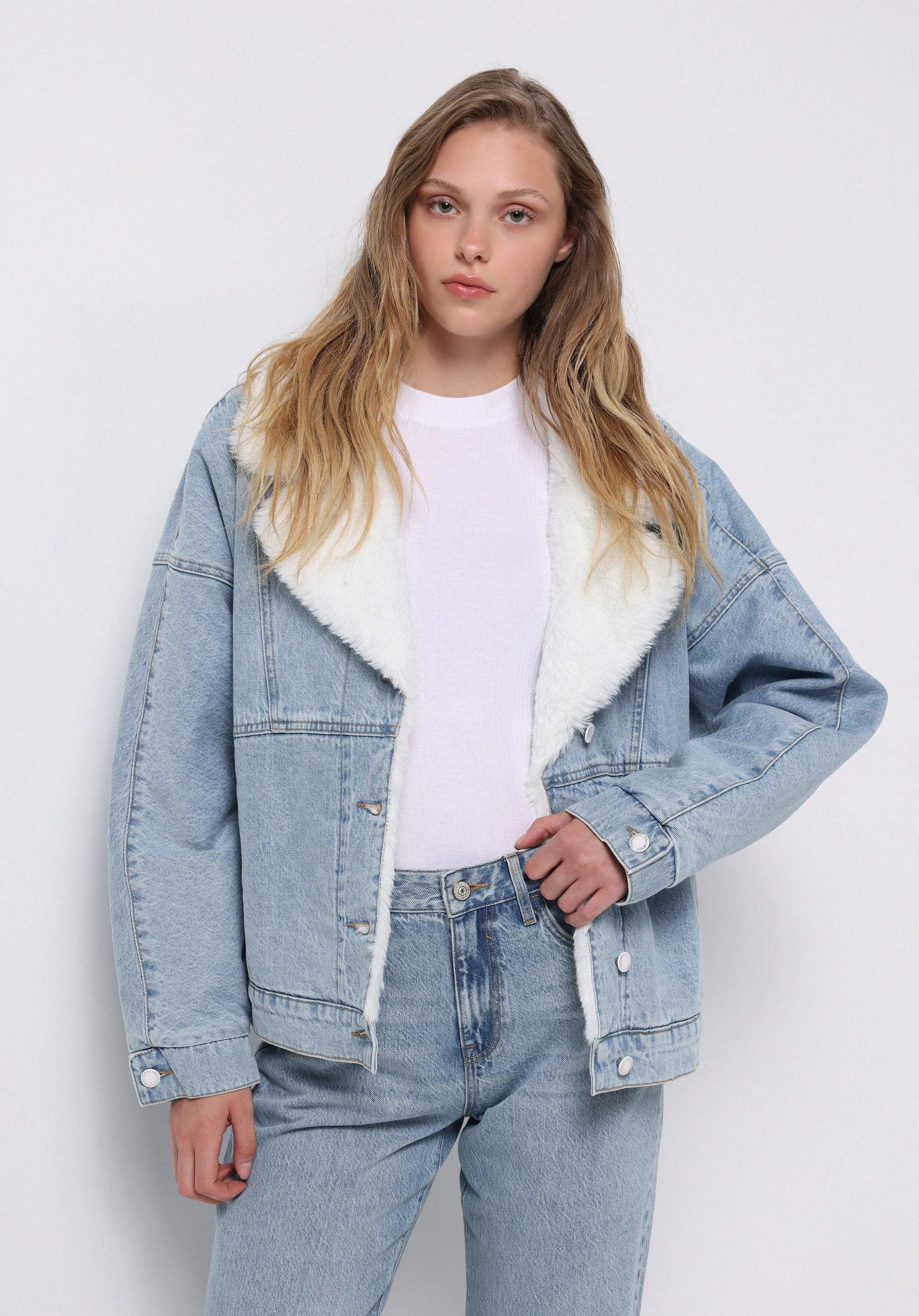 DENIM KADIN CEKET Oversize Fit